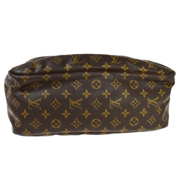 LOUIS VUITTON LV Logo Deauville Hand Bag Monogram Leather Brown - Picture 10 of 16